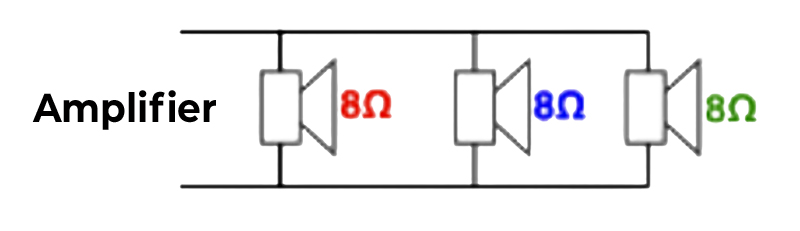 Low Impedance Parallel Speaker Circuit